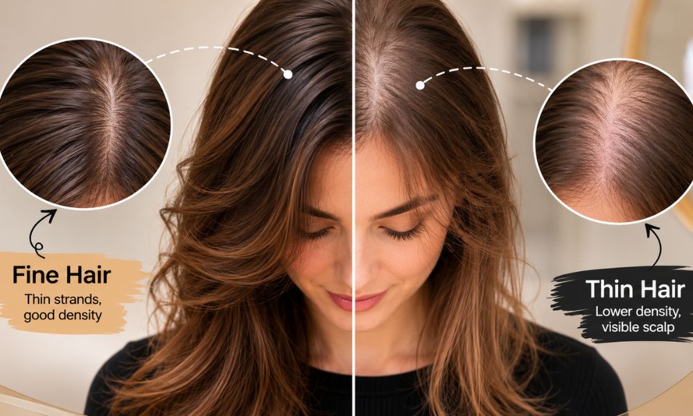 Understanding Fine Hair vs. Thin Hair