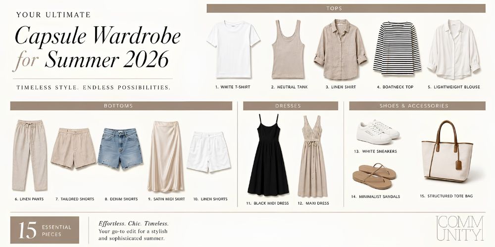 The 15 Essential Pieces Every Summer Capsule Wardrobe Needs